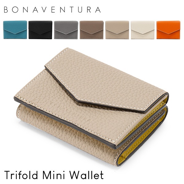 �ܥʥ٥����� BONAVENTURA �ȥ饤�ե������ �ߥ˥�����å� Trifold Mini Wallet ���⡼�� ������å� �����󥯥쥶�� �ܳ� �쥶�� �����ޤ���� ���������� ��ʪ ��ǥ����� ��