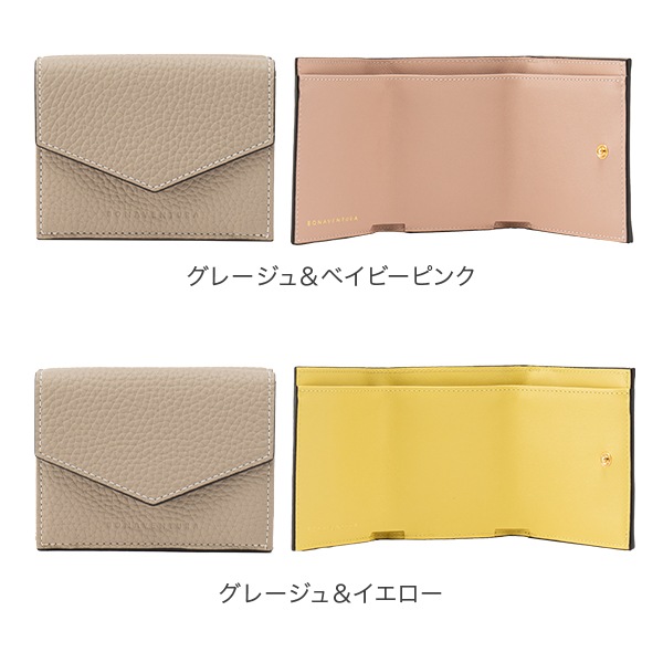 �ܥʥ٥����� BONAVENTURA �ȥ饤�ե������ �ߥ˥�����å� Trifold Mini Wallet ���⡼�� ������å� �����󥯥쥶�� �ܳ� �쥶�� �����ޤ���� ���������� ��ʪ ��ǥ����� ��