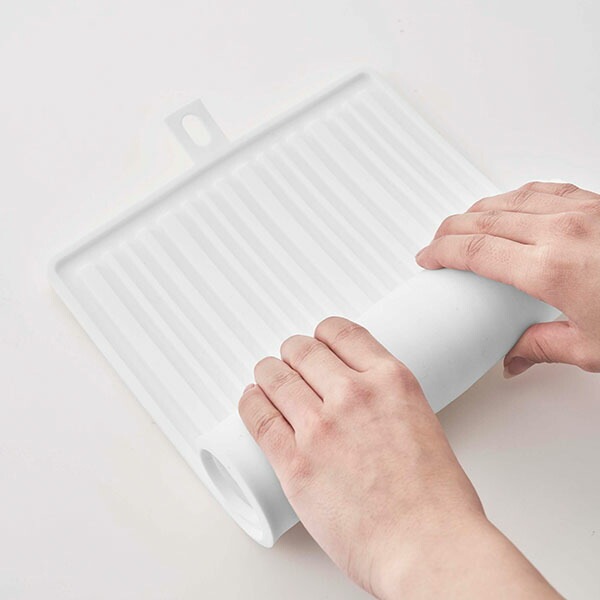 くるくるシリコーンドライマット タワー 山崎実業 tower 水切りトレー