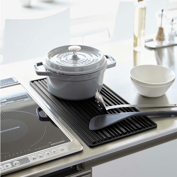 くるくるシリコーンドライマット タワー 山崎実業 tower 水切りトレー