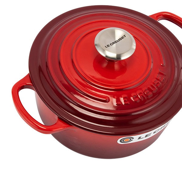 LE CREUSET　ココット　18cm　赤　両手鍋 訳あり】ル・クルーゼ ルクルーゼ 両手鍋 シグニチャー ココットロンド
