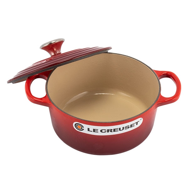 LE CREUSET 両手鍋 イエロー 約18cm LE CREUSET 両手鍋 イエロー 18cm