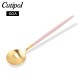�����ݡ��� Cutipol GOA ���� �ǥ����ȥ��ס��� �ԥ󥯡ߥ������ Dessert spoon Pink Gold ���ƥ�쥹 ���ȥ�꡼ ��