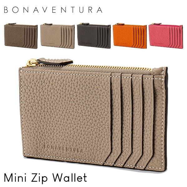 �ܥʥ٥����� BONAVENTURA Mini Zip Wallet ������ݥ��å��դ������ɥ����� ���������� �ߥ˥�����å� �ߥ˺��� ����ѥ��� �ܳ� �쥶�� ��� �֥��� ��ǥ����� ������� ����ץ� ��