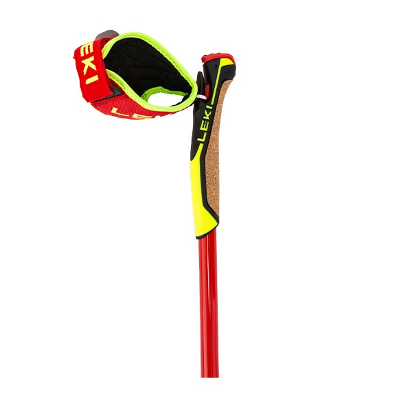�쥭 LEKI �ݡ��� HRC MAX ����������ȥ꡼�� �ȥåץ졼���󥰥ݡ��� �ߵ� ���ݡ��� ���ʥ졼���ѥ��� Ķ���� �����ܥ� 6524000111 Cross Country bright red-neonyellow-carbon structure  ��