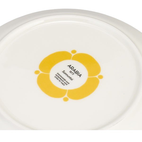 ����ӥ� Arabia �ץ졼�� 21cm ����̥󥿥� �� ���� ���� 1028200 Sunnuntai Plate Yellow/White ������� �̲� ���å���