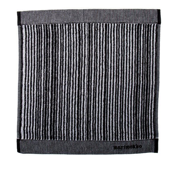 �ޥ��å� Marimekko �ߥ˥����� 30��30cm �Х�֥�饤�� VARVUNRAITA �ϥ�ɥ����� 067899-190 �ۥ磻�ȡ��֥�å� MINI TOWEL �̲� ������� ���ե� ������ ��