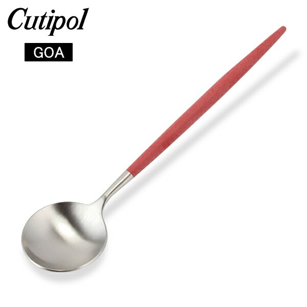 �����ݡ��� Cutipol GOA ���� �ǥ����ȥ��ס��� ��å� Dessert spoon Red Stainless ���ƥ�쥹 ���ȥ�꡼ ��
