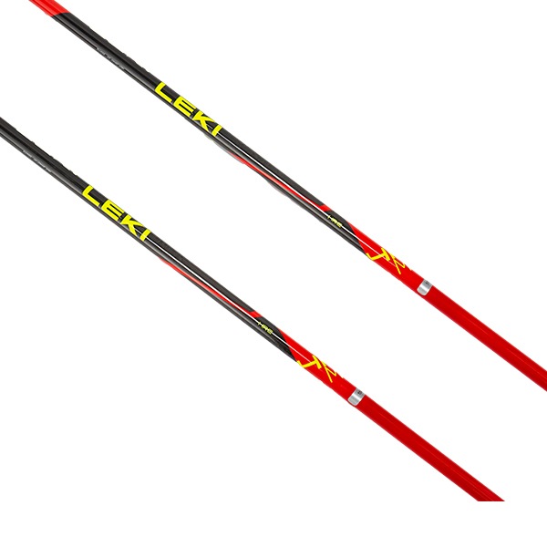 �쥭 LEKI �ݡ��� HRC max FRT ����������ȥ꡼�� ������ �ե꡼����ե� ������ ���� Ĵ���� ���η� ���ȥ�å� ���� ���� 6524000211 Cross Country bright red-neonyellow-carbon structure  ��