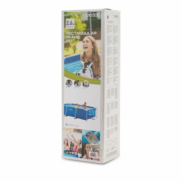 �ס��� ���С��դ� ����ƥå��� INTEX �ӥˡ���ס��� �ե졼��ס��� �쥯���󥰥顼 260 �� 160 �� 65cm 28271NP 28036 �Ȥ�Ω�Ƽ� �ե졼�� �� �緿�ס��� �ӥå��ס��� Ĺ���� ��