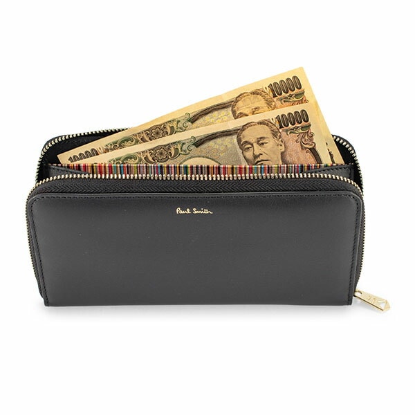 訳あり】ポールスミス PAUL SMITH 財布 メンズ 長財布 ラウンド