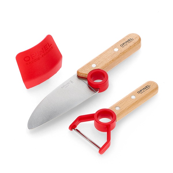 訳あり】オピネル Opinel 子供包丁 ピーラー 指ガード 3点セット