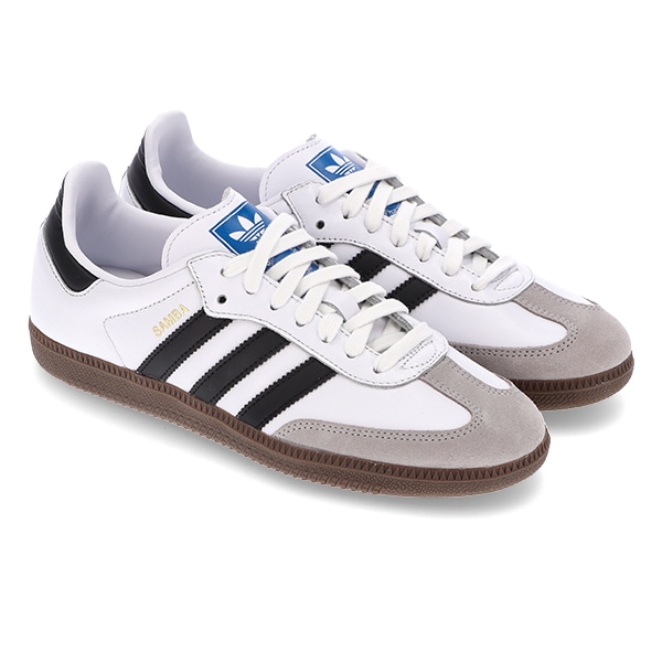 靴 adidas Originals Samba OG \"Cloud White adidas Samba OG Cloud White Silver Metallic - Droper