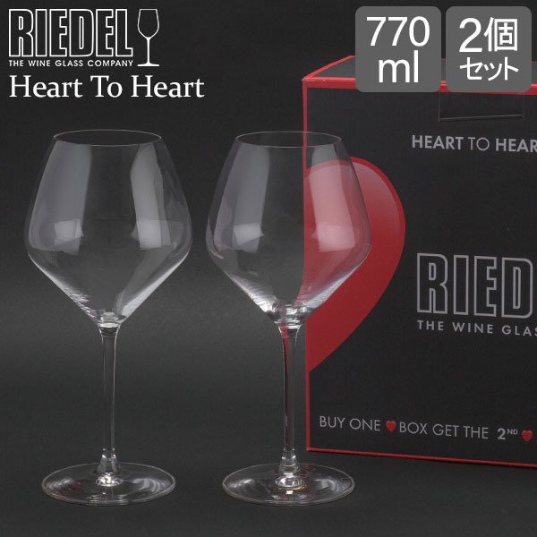 ꡼ǥ Riedel 磻󥰥饹 2ӥå ϡȡȥϡ Х塼ѥå ԥΡΥ 6409/07 Heart To Heart 磻 饹 ֥磻  