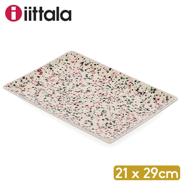 ���å��� iittala �� �������� �ץ졼�� ���� �����Хȥ��å� Helle 21 �� 29cm 1070619 �ԥ󥯥��꡼�� OIVA TOIKKA COLLECT OTC A4 plate Helle Pink green �ѻ� �绮 ���� ������� �̲�  ��