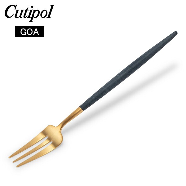�����ݡ��� Cutipol GOA ���� �ڥ��ȥ꡼�ե����� �֥롼�ߥ������ Pastry fork Blue Gold ���ƥ�쥹 ���ȥ�꡼ ��