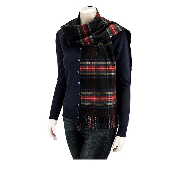 ジョンストンズ Johnstons カシミア チェック マフラー ストール