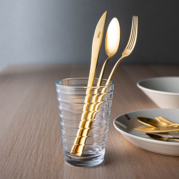 Cutipol �����ݡ��� DUNA GOLD BRUSHED �ǥ�ʥ�����ɥ֥�å���� Dessert knife �ǥ����ȥʥ��� Gold Matt ������ɥޥå� ���ȥ�꡼ 5609881230800 DU06GB ������ ��