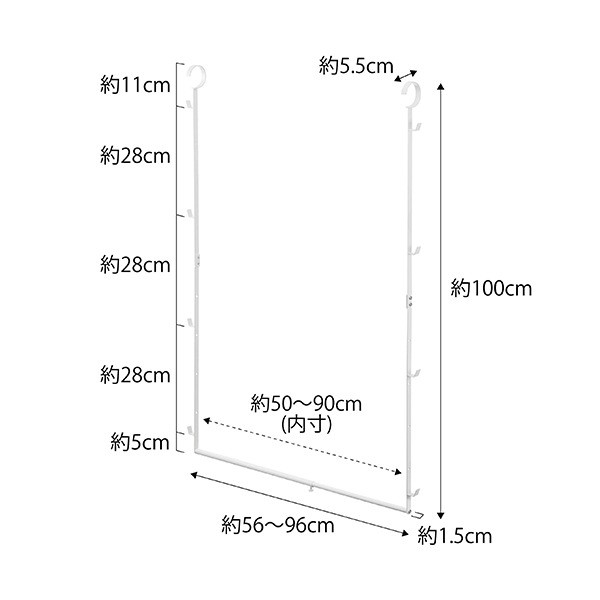 ���̼�Ǽ�ϥ��å�2�ʥϥ󥬡� ���ޡ��� Smart ����¶� �ߤ겼�� ���������å� �ϥ󥬡� ��Ǽ ��Ǽ�� ���� 2�� �ߤ겼����Ǽ �ǥåɥ��ڡ��� �������� ���� ˹�� �Хå� �� 5678 5679 �ۥ磻�� �֥�å� Yamazaki ��
