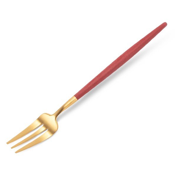 �����ݡ��� Cutipol GOA ���� �ڥ��ȥ꡼�ե����� ��åɡߥ������ Pastry fork Red Gold ���ƥ�쥹 ���ȥ�꡼ ��