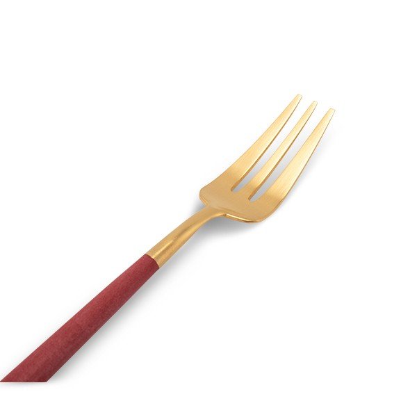 �����ݡ��� Cutipol GOA ���� �ڥ��ȥ꡼�ե����� ��åɡߥ������ Pastry fork Red Gold ���ƥ�쥹 ���ȥ�꡼ ��