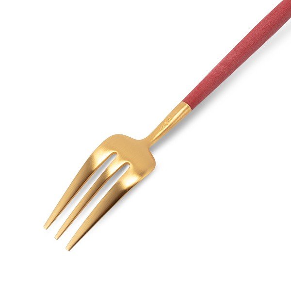 �����ݡ��� Cutipol GOA ���� �ڥ��ȥ꡼�ե����� ��åɡߥ������ Pastry fork Red Gold ���ƥ�쥹 ���ȥ�꡼ ��