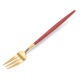 �����ݡ��� Cutipol GOA ���� �ڥ��ȥ꡼�ե����� ��åɡߥ������ Pastry fork Red Gold ���ƥ�쥹 ���ȥ�꡼ ��