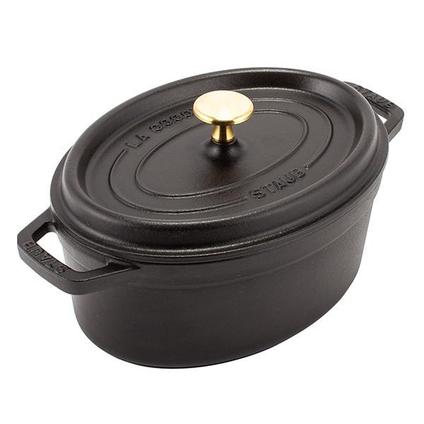 ストウブ 鍋 Staub ピコ・ココット オーバル 23cm 両手鍋 ブラック 訳あり】 ストウブ 鍋 Staub ピコ・ココット オーバル 23cm 両手鍋