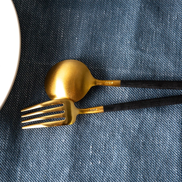 �����ݡ��� Cutipol GOA ���� �ǥ����ȥե����� �֥�å��ߥ������ Dessert fork Black ���ȥ�꡼ GO07G ������ ��