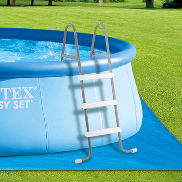 �ס����� �Ϥ��� ����ƥå��� Intex �ס������� 91cm �ס��� ���� ���� ���ƥå� �ӥˡ���ס��� �緿�ס��� �ӥå��ס��� �ե��ߥ꡼�ס��� 28064 POOL LADDER ��