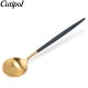 �����ݡ��� Cutipol GOA ���� �ơ��֥륹�ס��� �֥롼�ߥ������ Table spoon Blue Gold ���ȥ�꡼ �ǥ��ʡ����ס��� ��