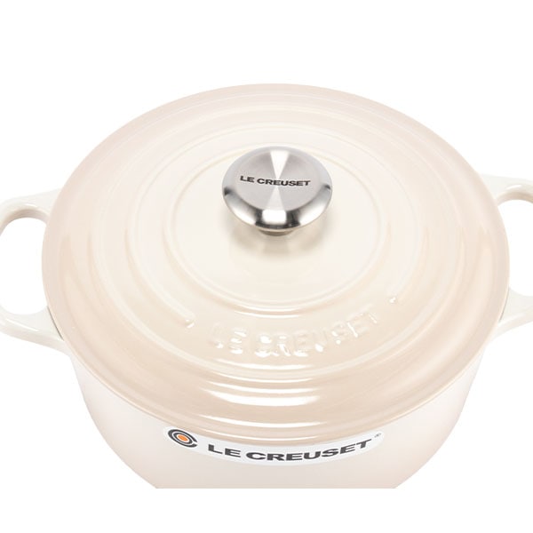 送料込み　ルクルーゼココットLe Creuset ホーロー鍋ホワイト24cm 送料込み ルクルーゼココットLe Creuset ホーロー鍋ホワイト24cm