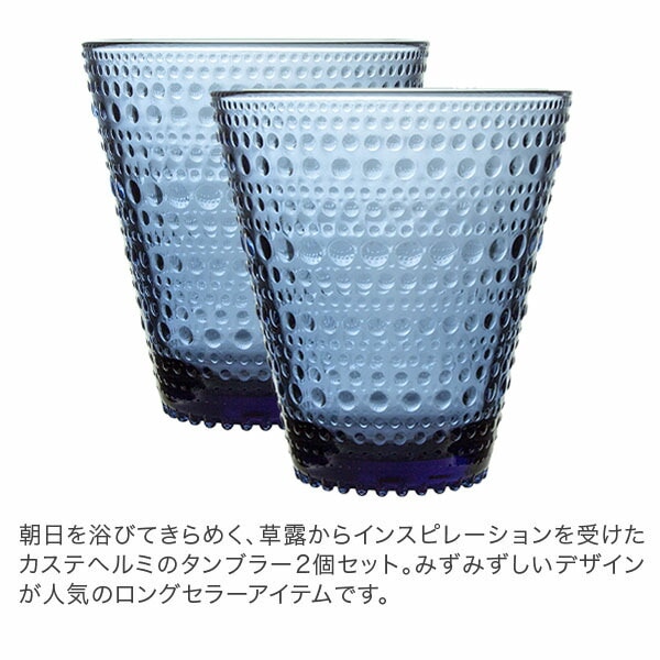 訳あり】イッタラ グラス カステヘルミ iittala タンブラー ペア 2個