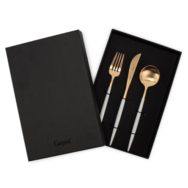 �����ݡ��� Cutipol ���� �ǥ��ʡ�3�����å� �ʥ��ա��ե��������ơ��֥륹�ס��� �ۥ磻�ȡߥ������ GOA 3pcs box Ȣ�դ� �뺧�ˤ� �̲� ��