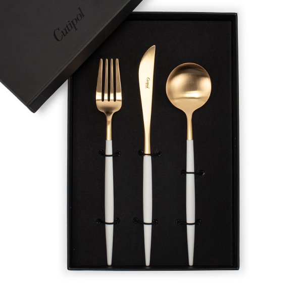 �����ݡ��� Cutipol ���� �ǥ��ʡ�3�����å� �ʥ��ա��ե��������ơ��֥륹�ס��� �ۥ磻�ȡߥ������ GOA 3pcs box Ȣ�դ� �뺧�ˤ� �̲� ��