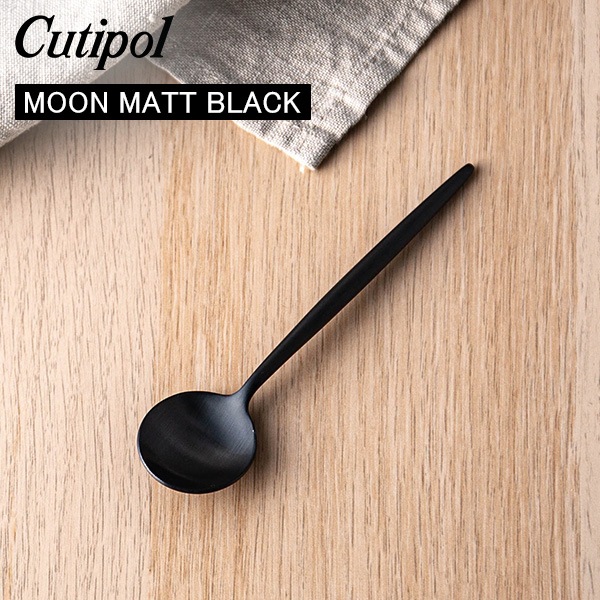 Cutipol �����ݡ��� MOON MATT BLACK �ࡼ��ޥåȥ֥�å� Tea spoon �ƥ������ס��� Black �֥�å� ���ȥ�꡼ MO11BLF ������ ��