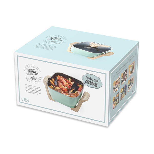 トフィー Toffy コンパクトマルチ電気鍋 鍋 多機能 温度調節 1台