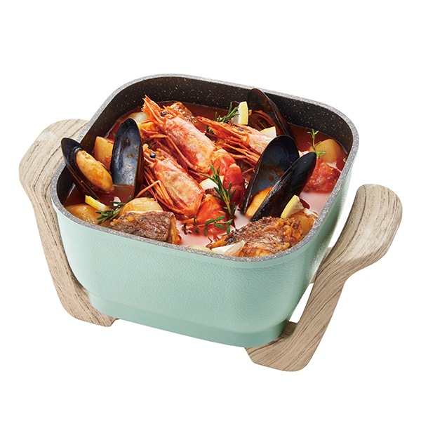 トフィー Toffy コンパクトマルチ電気鍋 鍋 多機能 温度調節 1台6役 K