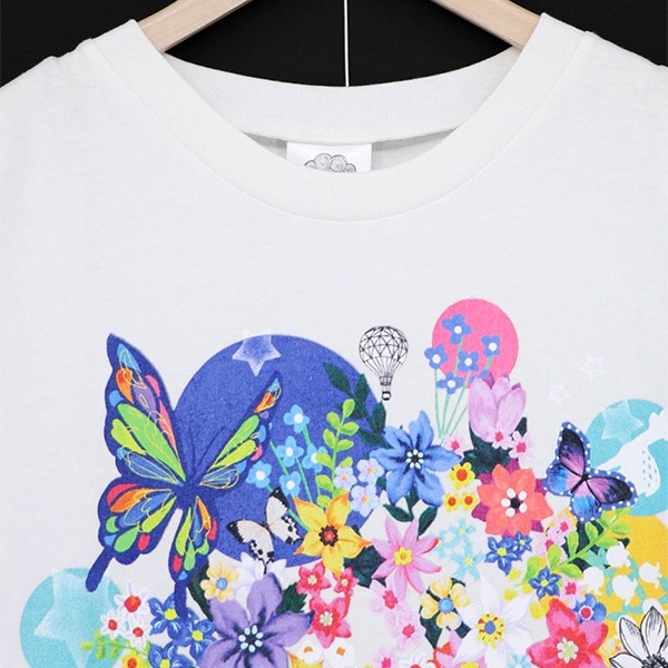 スカラー ScoLar 162670 ネコ花 花柄切替ワンピース レースリボン 花柄