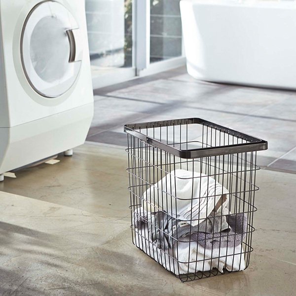 ランドリーバスケット ランドリーワイヤーバスケット L 洗濯かご