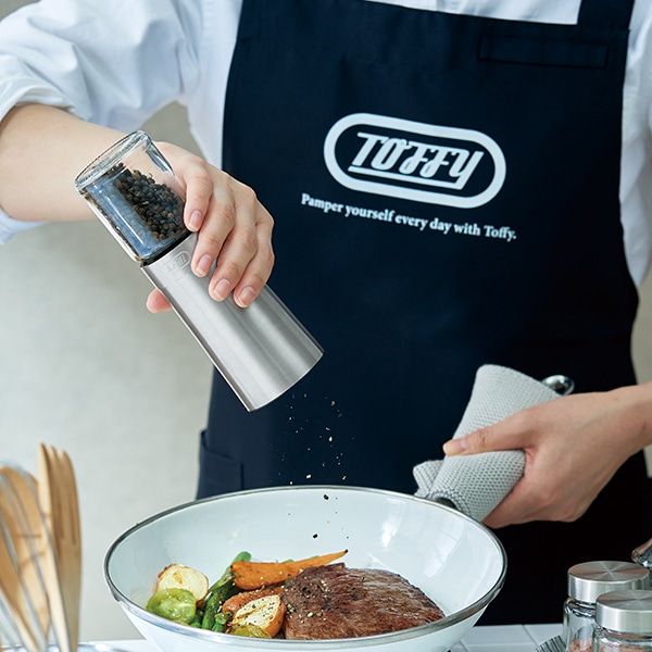 トフィー Toffy 電動ソルト&ペッパーミル 電動ミル 調味料挽き 胡椒 塩
