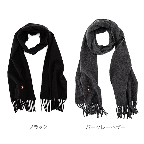ݥ ե POLO RALPH LAUREN ޥե顼 ȡ ͥ㡼 ꥢ С󥦡  PC1047 signature italian virgin wool scarf  ǥ 