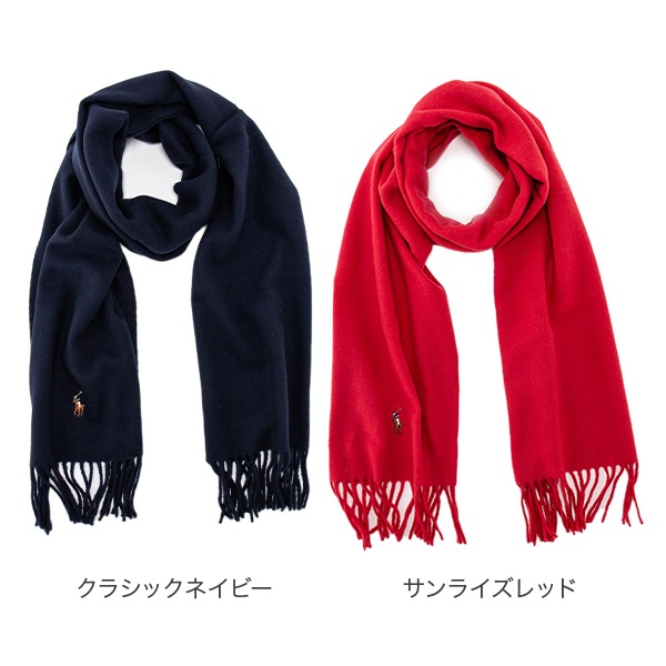ݥ ե POLO RALPH LAUREN ޥե顼 ȡ ͥ㡼 ꥢ С󥦡  PC1047 signature italian virgin wool scarf  ǥ 