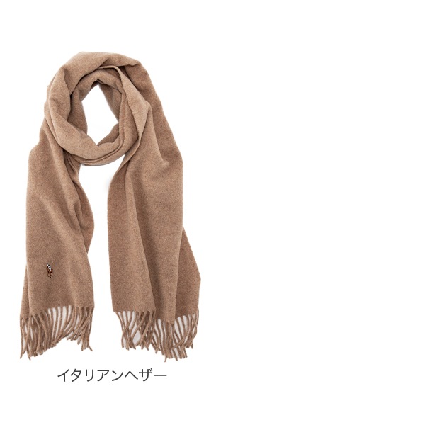 ݥ ե POLO RALPH LAUREN ޥե顼 ȡ ͥ㡼 ꥢ С󥦡  PC1047 signature italian virgin wool scarf  ǥ 