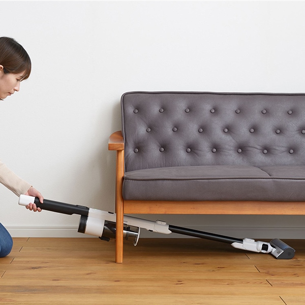 サンカ SANKA 充電式スティッククリーナー 2WAY ホワイト 自走式