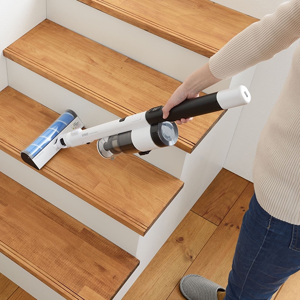 サンカ SANKA 充電式スティッククリーナー 2WAY ホワイト 自走式