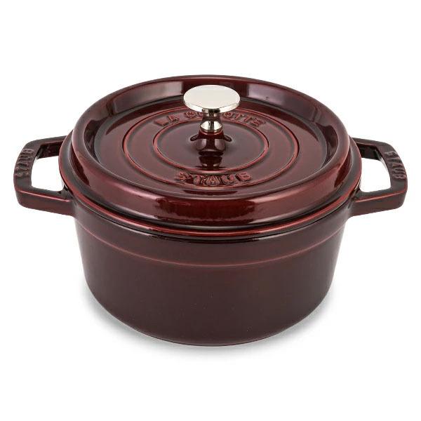 STAUB 両手鍋 赤staub ピコ・ココット 20cm 　ストウブ 訳あり】 ストウブ 鍋 Staub ピコ・ココット ラウンド 20cm 両手鍋