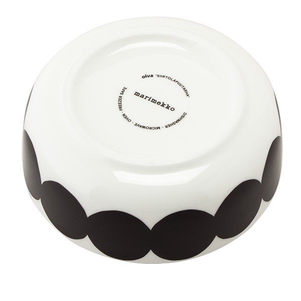 �ޥ��å� Marimekko �ܥ��� 400mL �饷���ޥå� Oiva Rasymatto �ۥ磻�� / �֥�å� white / black 067993-109 �ܡ��� �������� �̲� ������