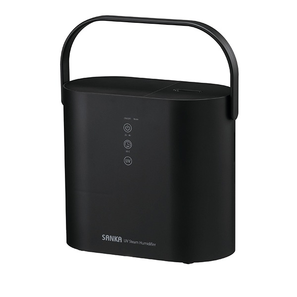 サンカ SANKA 加湿器 UVパワースチーム ブラック W除菌 タイマー設定