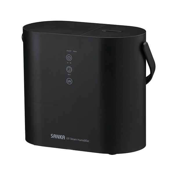 サンカ SANKA 加湿器 UVパワースチーム ブラック W除菌 タイマー設定
